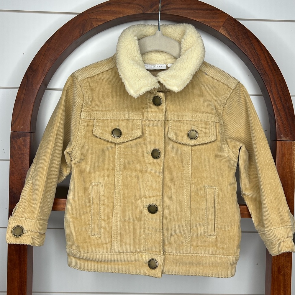 Jamie Kay- Corduroy Jacket with Cozy Collar